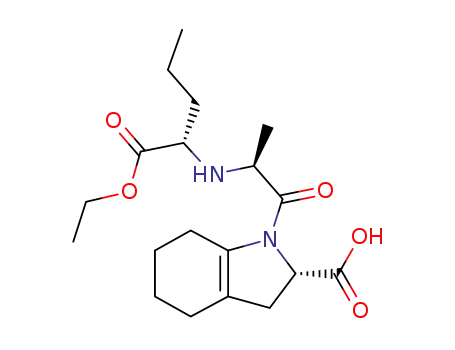 Molecular Structure of 625095-50-3 ((2S)-1-{(2S)-2-[(1S)-1-(Ethoxycarbonyl)butylamino]propionyl}-2,3,4,5,6,7-hexahydro-1H-indole-2-carboxylic acid)