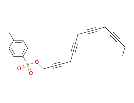 Molecular Structure of 194721-55-6 (2,5,8,11-Tetradecatetrayn-1-ol, 4-methylbenzenesulfonate)
