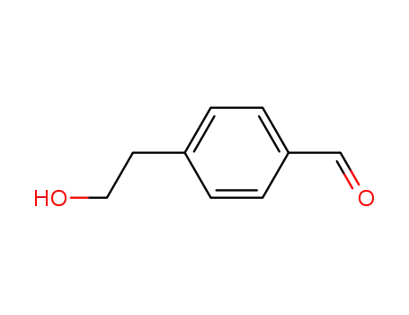Molecular Structure of 163164-47-4 (Benzaldehyde, 4-(2-hydroxyethyl)- (9CI))