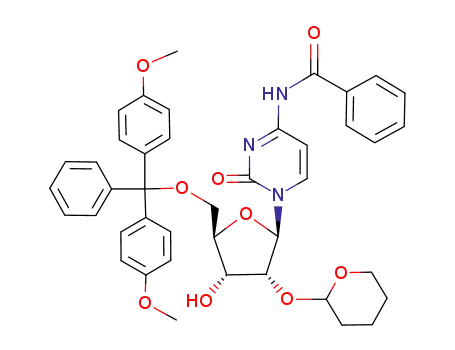 Cytidine,
N-benzoyl-5'-O-[bis(4-methoxyphenyl)phenylmethyl]-2'-O-(tetrahydro-2H
-pyran-2-yl)-