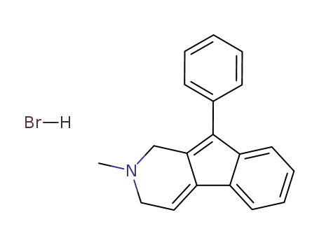 Molecular Structure of 71839-14-0 (2,3-dihydro-2-methyl-9-phenyl-1H-indeno[2,1-c]pyridine hydrobromide)
