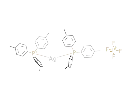 Ag(C<sub>21</sub>H<sub>21</sub>P)2<sup>(1+)</sup>*PF<sub>6</sub><sup>(1-)</sup>={Ag(C<sub>21</sub>H<sub>21</sub>P)2}PF<sub>6</sub>