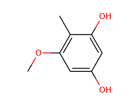 Molecular Structure of 55382-24-6 (5-methoxy-4-methyl-resorcinol)