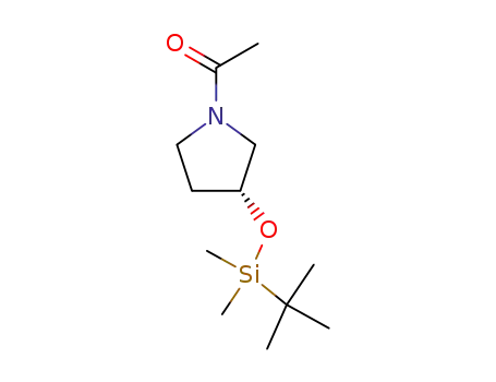 Molecular Structure of 130680-56-7 ((3R)-N-acetyl-3-(tert-butyldimethylsilyloxy)propylamine)