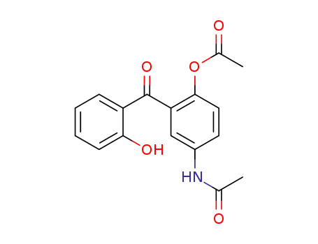 Molecular Structure of 109974-42-7 (4-(acetylamino)-2-(2-hydroxybenzoyl)phenyl acetate)
