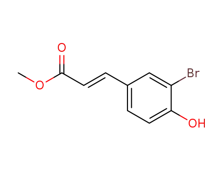 Molecular Structure of 74568-53-9 (methyl 3-bromo-4-hydroxycinnamate)
