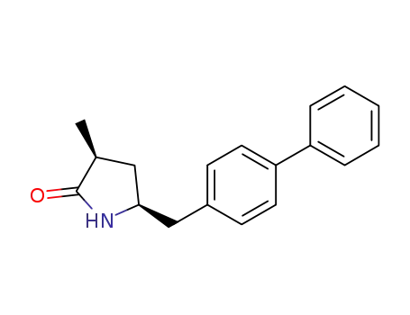 Molecular Structure of 1038925-00-6 ((3S,5S)-5-biphenyl-4-ylmethyl-3-methylpyrrolidin-2-one)