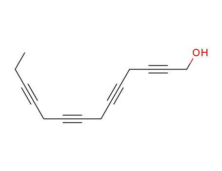 Molecular Structure of 5871-10-3 (2,5,8,11-Tetradecatetrayn-1-ol)