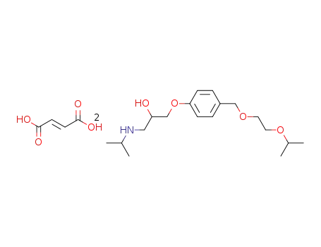 Molecular Structure of 104344-23-2 (Bisoprolol fumarate)