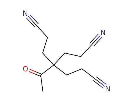 Molecular Structure of 126-50-1 (4-acetyl-4-(2-cyanoethyl)heptanedinitrile)