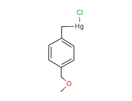 Molecular Structure of 58110-07-9 (p-methoxymethylbenzylmercury chloride)
