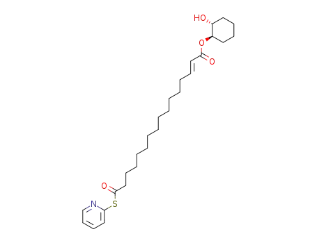 (E)-15-(Pyridin-2-ylsulfanylcarbonyl)-pentadec-2-enoic acid (1R,2R)-2-hydroxy-cyclohexyl ester