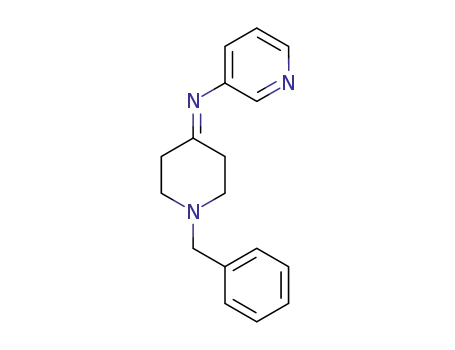 Molecular Structure of 63260-33-3 (3-Pyridinamine, N-[1-(phenylmethyl)-4-piperidinylidene]-)