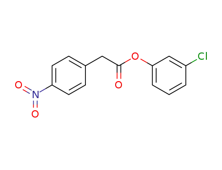 Molecular Structure of 75993-62-3 ((4-Nitro-phenyl)-acetic acid 3-chloro-phenyl ester)