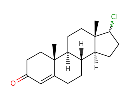 Molecular Structure of 911651-92-8 (17-chloroandrost-4-en-3-one)