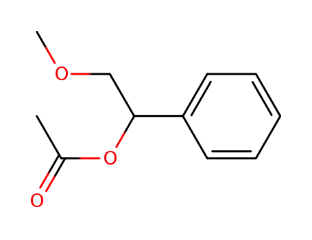 Molecular Structure of 91970-57-9 (2-methoxy-1-phenylethyl acetate)
