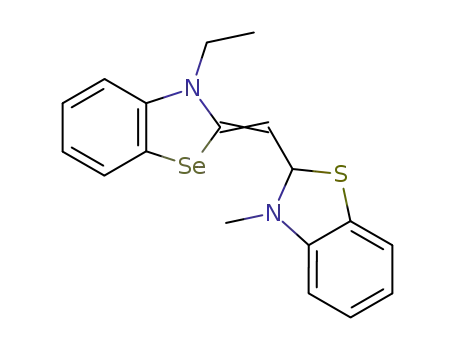 2-(3-ethyl-3<i>H</i>-benzoselenazol-2-ylidenemethyl)-3-methyl-2,3-dihydro-benzothiazole