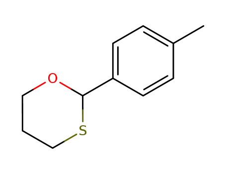 Molecular Structure of 138470-21-0 (1,3-Oxathiane, 2-(4-methylphenyl)-)