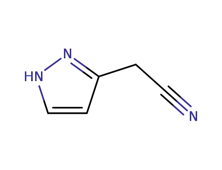 Molecular Structure of 135237-01-3 (2-(1H-Pyrazol-3-yl)acetonitrile)