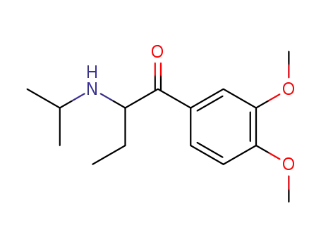Molecular Structure of 84254-91-1 (3',4'-dimethoxy-2-(isopropylamino)butyrophenone)