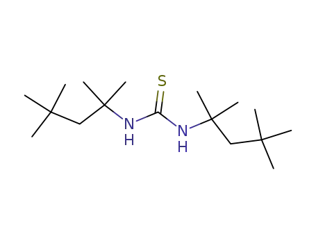 Molecular Structure of 6959-72-4 (1,3-bis(1,1,3,3-tetramethylbutyl)thiourea)