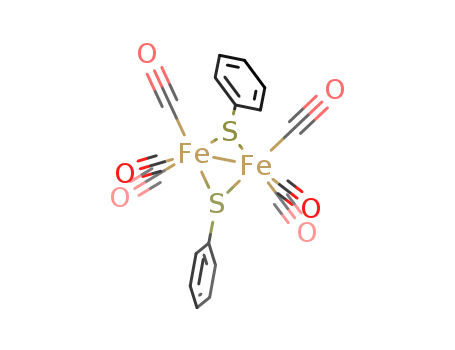 Molecular Structure of 15634-63-6 (Iron, bis[m-(benzenethiolato)]hexacarbonyldi-,(Fe-Fe) (9CI))