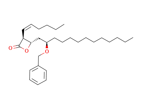 (3S,4S,2'R,1Z)-3-(1-hexenyl)-4-(2'-phenylmethyloxy-tridecyl)-2-oxetanone