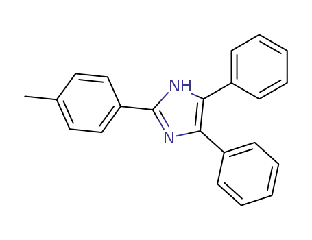 Molecular Structure of 5496-31-1 (1H-Imidazole,2-(4-methylphenyl)-4,5-diphenyl-)