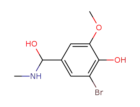 3-bromo-4-hydroxy-5-methoxy-α-methylamino-benzyl alcohol