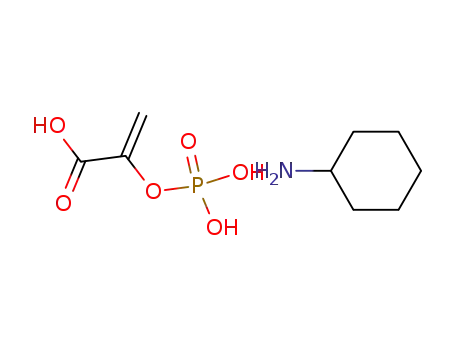 Molecular Structure of 10526-80-4 (Phosphoenolpyruvic acid cyclohexylammonium salt)