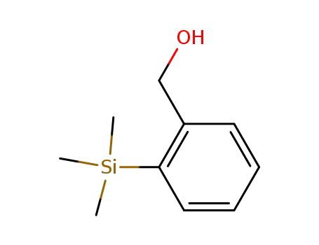 Molecular Structure of 17876-97-0 (Benzenemethanol, 2-(trimethylsilyl)-)