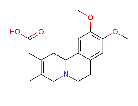 4H-Benzo[a]quinolizine-2-aceticacid, 3-ethyl-1,6,7,11b-tetrahydro-9,10-dimethoxy-