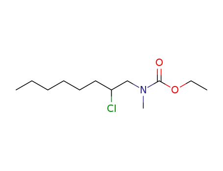 Molecular Structure of 89736-60-7 (Carbamic acid, (2-chlorooctyl)methyl-, ethyl ester)