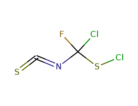 Molecular Structure of 18643-35-1 (fluorochloroisothiocyanatomethansulphenyl chloride)