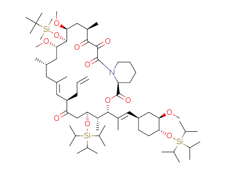 Molecular Structure of 128685-18-7 (14-<(tert-butyldimethylsilyl)oxy>-24,32-bis<(triisopropylsilyl)oxy>-FK506)