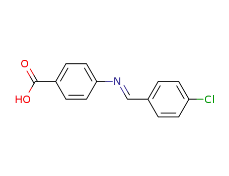 Molecular Structure of 3996-26-7 (N-(p-chlorobenzylidene)-p-aminobenzoic acid)