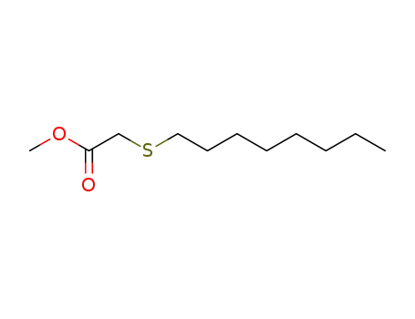 Molecular Structure of 14091-30-6 (methyl 2-(octylthio)acetate)