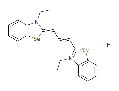 Benzoselenazolium,3-ethyl-2-[3-(3-ethyl-2(3H)-benzoselenazolylidene)-1-propenyl]-, iodide (9CI)