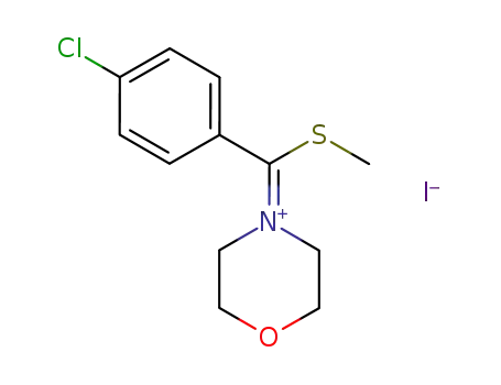 4-[(4-Chlorophenyl)(methylsulfanyl)methylidene]morpholin-4-ium iodide