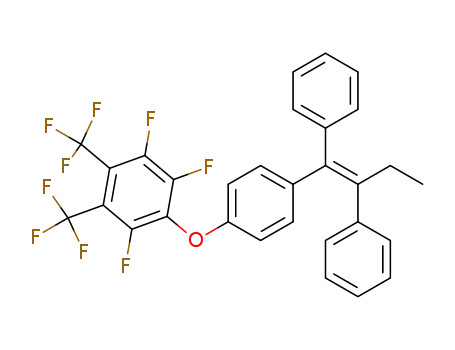 Z-1-(4-<2,5,6-trifluoro-3,4-bis(trifluoromethyl)phenoxy>phenyl)-1,2-diphenyl-1-butene