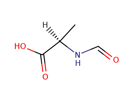 Molecular Structure of 42918-85-4 (D-Alanine, N-formyl- (6CI,9CI))