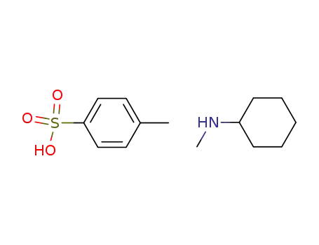 Molecular Structure of 62316-86-3 (Cyclohexanamine, N-methyl-, 4-methylbenzenesulfonate)