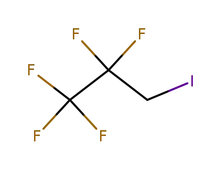 Molecular Structure of 354-69-8 (1-IODO-2,2,3,3,3-PENTAFLUOROPROPANE)