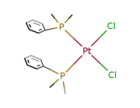 Molecular Structure of 30759-88-7 (Platinum, dichlorobis(dimethylphenylphosphine)-)