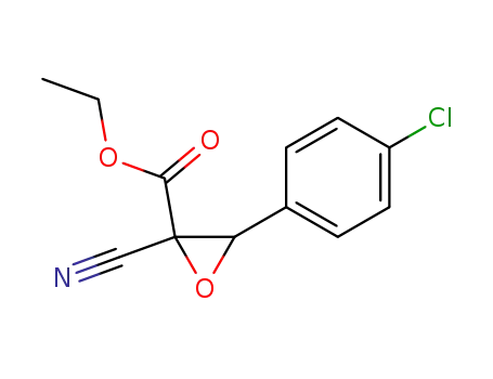 Oxiranecarboxylic acid, 3-(4-chlorophenyl)-2-cyano-, ethyl ester