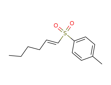 Molecular Structure of 71964-05-1 (Benzene, 1-(1-hexenylsulfonyl)-4-methyl-, (E)-)