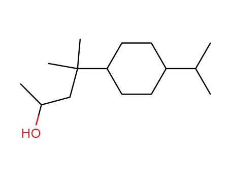 Molecular Structure of 10534-31-3 (4-isopropyl-alpha,gamma,gamma-trimethylcyclohexanepropanol)
