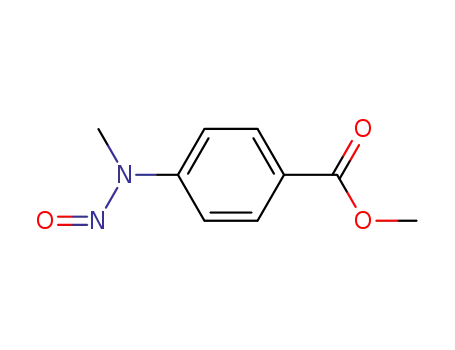 Molecular Structure of 18600-49-2 (methyl N-methyl-N-nitroso-4-aminobenzoate)