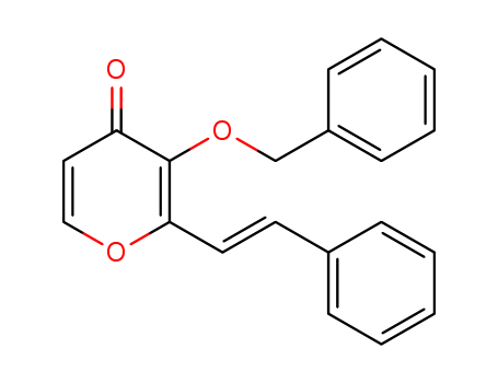 2-[(E)-2-phenylethenyl]-3-[(phenylmethyl)oxy]-4H-pyran-4-one