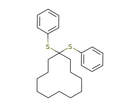 Molecular Structure of 85895-36-9 (1,1-bis(phenylthio)cyclododecanone)